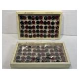 100 Fashion costume jewelry rings in display