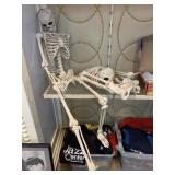 Halloween decor skeletons.