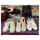 Shoes size 8, assorted pants, cuff straps and