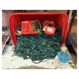 Assorted net and holiday lights