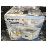 Magic chef stainless steel counter top ice maker.