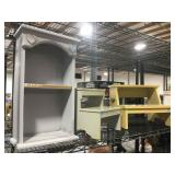 Wood step stools and small display shelf