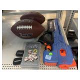 Signed Wilson NFL football, Franklin football,