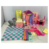Barbie accessories and playset parts. Unknown if