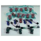 Novelty lighter covers and keychains.