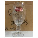 Stella Artois glasses in box. Approx 24