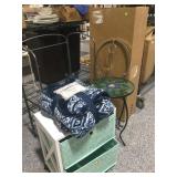 Decorative household. Throw blanket, Table,