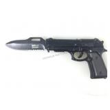 M-Tech Pistol-shaped Knife Opens by Racking Slide