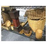 Decorative baskets and more. Wicker and rattan.