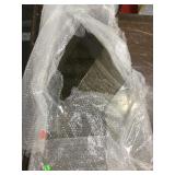 2 Glass corner shelves. 29in and 45in longest