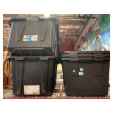Heavy duty bins. No lids.