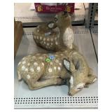2 garden Decor Deer. Largest approx 14x12in