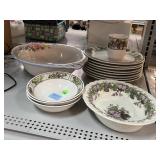 Casual Settings plates/bowls, Gratewood bowl, and