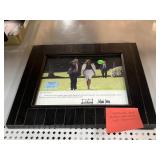 Framed Donald Tump and Melania Trump print with