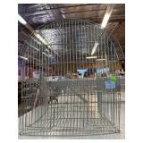 Metal Bird cage. Approx 16x13.5x15