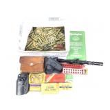 Assorted Brass, Ammo, Holsters, Scope and more