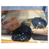 6 fashion purses/handbags.