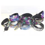 Neon designs Fashion belts. Assorted