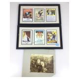 Old photo print and mini movie memorabilia poster