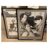 2 framed the three stooges prints. 28x22