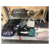 Assorted Fashion purses and travel bags