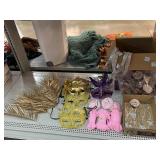 Costume face/eye masks, ropes decorative feathers