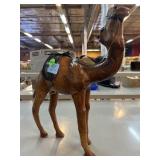 Leather Camel figurine. Approx 13.5in