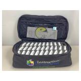 Instructional tote with contents. turning