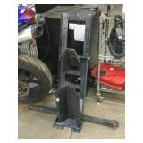 Motorcycle wheel choke stand