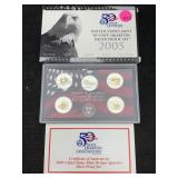 2005 Silver Quarter Proof Set In Box