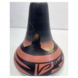S. Blkhorse Navajo Signed Pottery Vase. 5in H
