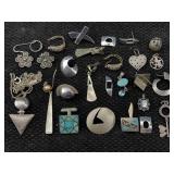 Sterling Silver Jewelry Incl. Earrings, Cufflinks