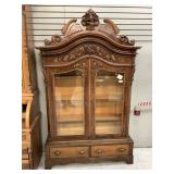 1870 AmericanWalnut Bookcase, 51x16x85in