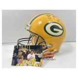 Brett favre autographed helmet