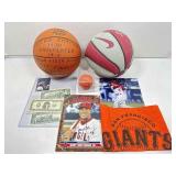 Autographed basketball lot