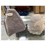 2-cut geodes, 4x2x5in