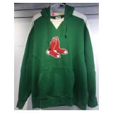 Majestic sports hoodie, Red Sox, green sz Lg
