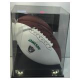 Raiders football in case