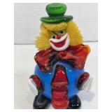 Murano Glass Clown 5.5in H