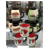 11 Las Vegas theme cups, 6.5in tall