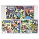 Comic books, Thor, Spider-man, Howard The Duck &