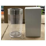 Case of 12pcs - Clear Acrylic Wine Chillers -
