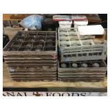 64 Glasses in dish rack container