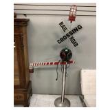 Railroad Crossing Metal lamp, 6ft tall