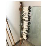 Native American Staff w/feathers, 60in tall