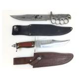 Knife Eagle Bowie & Bowie w/wood handle in