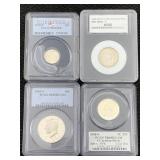 2000-s Silver Quarter W/ 2005-s & P Half Dollar