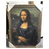 Framed Mona Lisa Print - 61x45in Approx