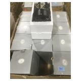 11 NIB ET light up glass figurines on stands