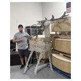 6ft Lighted Reindeer Lawn Decoration Lights Up -